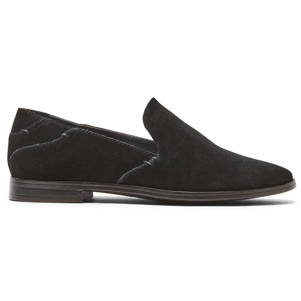 Rockport Loafers For Womens Black - Perpetua - YZ9245017